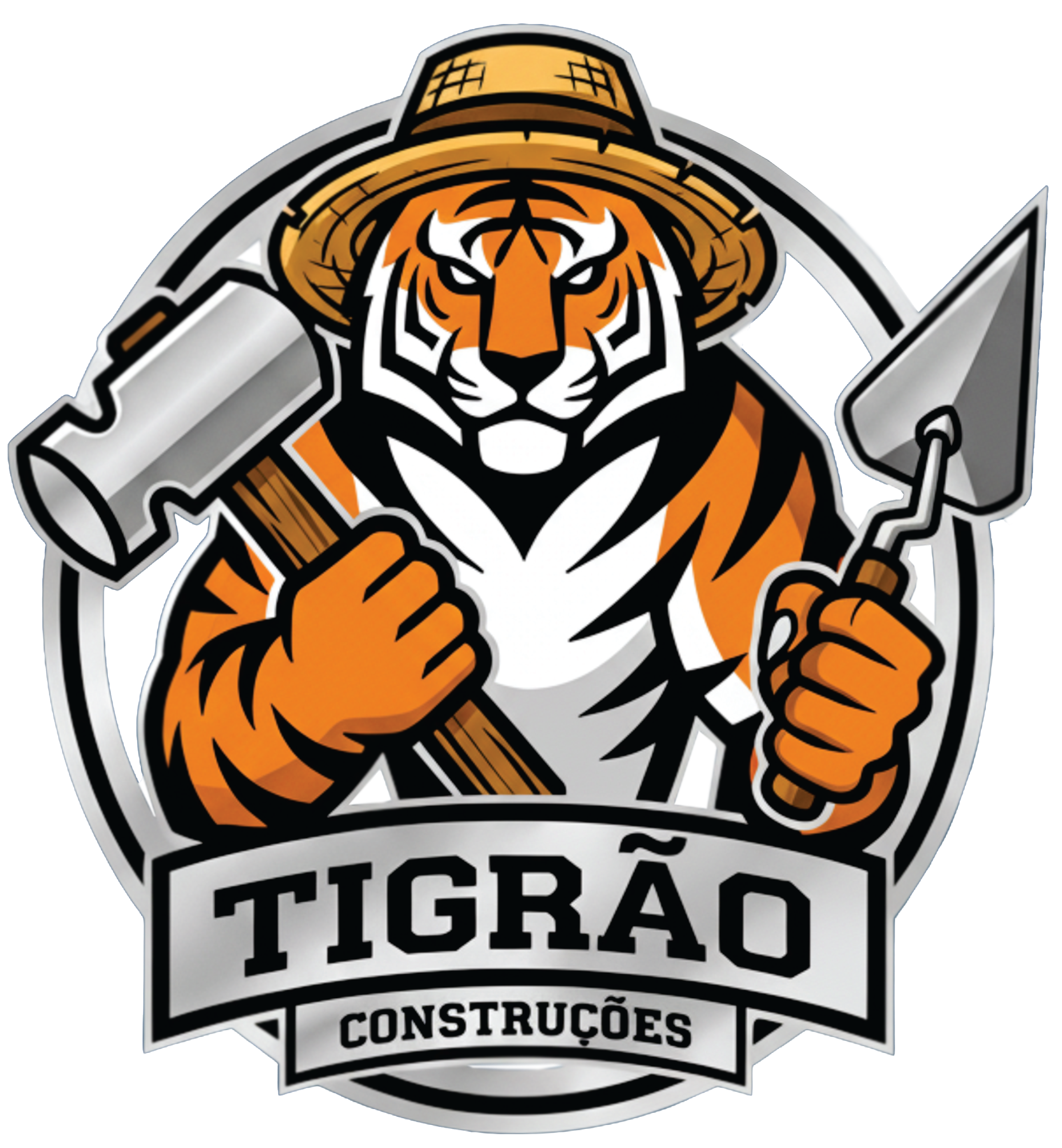 Logo Tigrão Construções